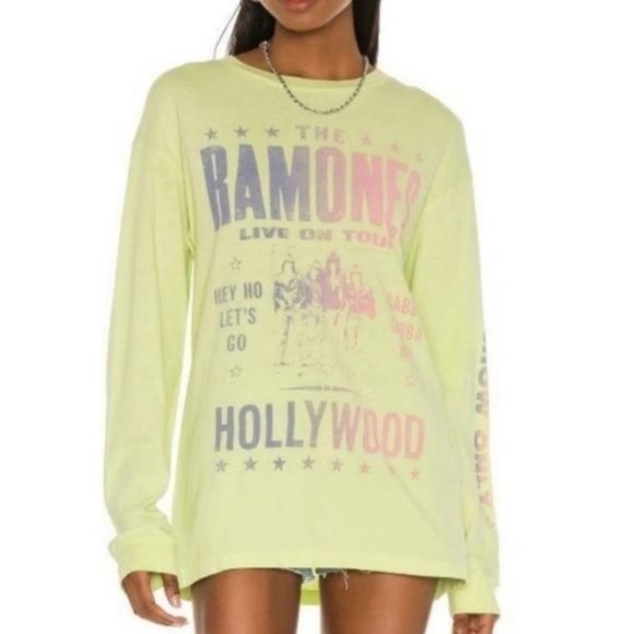 Daydreamer Tops - Daydreamer Ramones Hollywood Forever Long Sleeve Tee NWOT